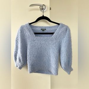 Periwinkle blue XS cropped sleeve sweater